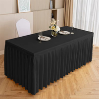 Nappe de table haute de conférence blanche rectangulaire nappe de luxe de fête pour couvertures de table pour événements logo personnalisé mariage Europe