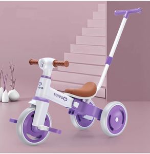 Fiets Voor Glijdende Kinderwagen Met Verlichting En Muziek. Kinderfiets Handkar Met Achtbaan Kinderen Driewieler - Product Image 4