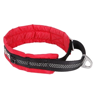 Collar de entrenamiento de nailon para perros, cadena de estrangulación Martingale acolchada suave de liberación rápida, Collar de perro grande, cintas, luces LED, sin goma - Product Image 2