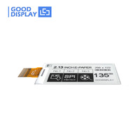 Module d'affichage E-Paper GDEY0213B74 de 2,13 pouces, écran E-Ink SPI à rafraîchissement rapide en 1,5 seconde avec carte adaptateur HAT E-Paper DESPI-C02