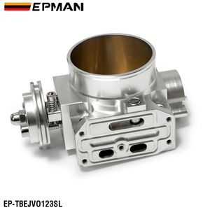 EPMAN 70mm Racing Billet corpo farfallato in alluminio per mitMitsubishi Lancer EVO 1 <span class=keywords><strong>2</strong></span> 3 4 g63 collettore di aspirazione argento EP-TBEJVO123SL - Product Image 2