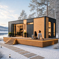 Villa Modulaire Préfabriquée de Luxe en Acier Léger de Style Européen Moderne pour Hôtels, Complexes Hôteliers et Projets de Bureaux