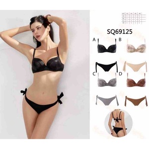 Costume da bagno intero HDJ Plus Size Push Up con scollo profondo, tinta unita, per donna SQ69023 - Product Image 1