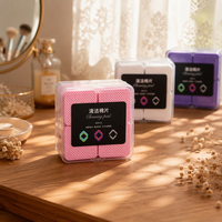 Lingettes sans peluches pour ongles, tampons dissolvants pour vernis à ongles, fournitures de salon de beauté, lingettes en papier blanches et roses pour colle à extensions de cils