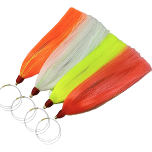 SNEDA Nuovo Rig da Traina Migliorato con Testa in Rame, Luminoso al Buio, Amo Singolo Dritto con Leader in Carbonio Pre-attaccato - Product Image 1