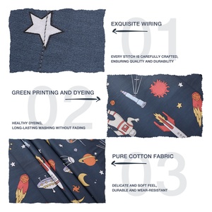 Tùy Chỉnh Phim Hoạt Hình 100% Bông Bedsheet <span class=keywords><strong>Set</strong></span> In Phong Cách Bộ Đồ Giường Đặt Vải Bông In Duvet Cover <span class=keywords><strong>Set</strong></span> Cho Trẻ Em Trẻ Em - Product Image 5