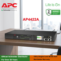 AP4422A NetShelter 1U Rack ATS PDU 16A 230V Dual Input Power Switch Memberikan Daya Stabil untuk Peralatan IT Ruang Data
