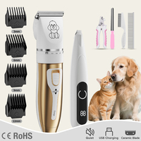 Portable chat coupe de cheveux rasoir sans fil tondeuse à cheveux Rechargeable électrique chien PawTrimming Machine pour Kit de toilettage pour animaux de compagnie