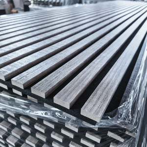 Pannello Acustico Decorativo in <span class=keywords><strong>Legno</strong></span> a Doghe, Pannello Acustico Professionale in Impiallacciatura di <span class=keywords><strong>Legno</strong></span> Lineare per <span class=keywords><strong>Rivestimento</strong></span> di Soffitti e Pareti di Ristoranti - Product Image 3