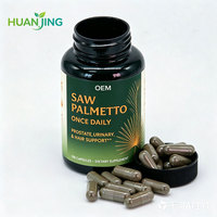Capsules d'extrait de palmier nain pur, à base de plantes, qualité supérieure, pour la santé de la prostate, anti-chute de cheveux, soutien immunitaire, pour adultes, en vrac OEM