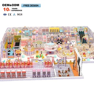 High Quality Macaron-Color <b>Indoor</b> Commercial Children's Adventure Playground Equipment Plastic <b>Slide</b> for Shopping Mall Use - Product Image 2