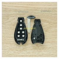 Coque de clé télécommande Fobik à 7 boutons de type nouveau pour clés de véhicule en gros, compatible IYZ-C01C pour Chrysler Dodge Jeep VW