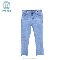 Grosir Massal Jeans Bekas Berkualitas Tinggi Pria Wanita Musim Gugur Musim Dingin Tebal Ukuran Campur Bal 100kg Minimal Order
