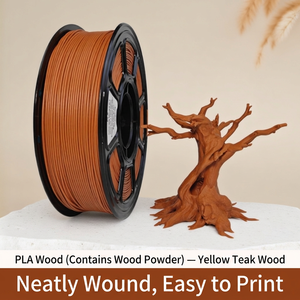 Filamento de Madera PLA de 1.75mm, 1KG, Bobina de Filamento para Impresión 3D, para Bambu AMS y Creality, Efecto Madera, Modelado - Product Image 4