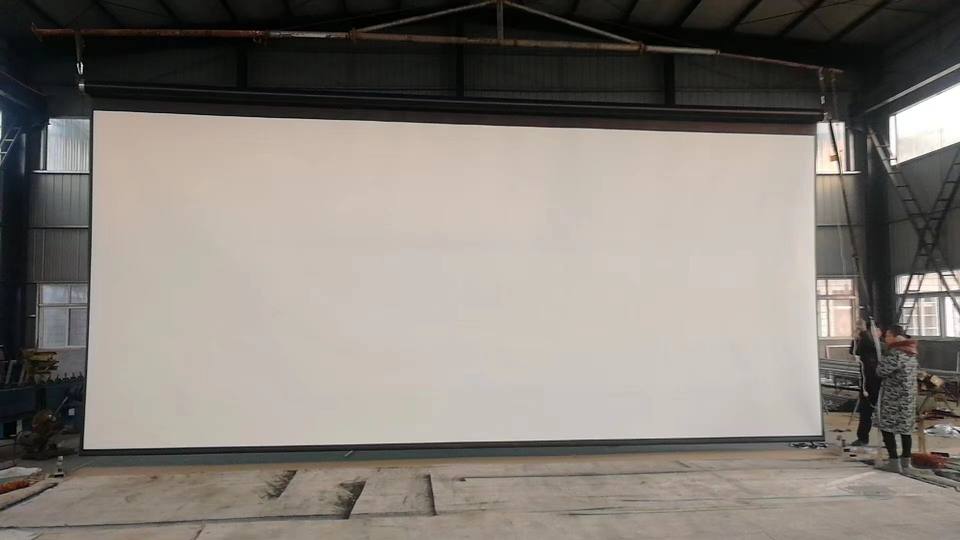 Large Size Electric Projection Screens with Remote Control