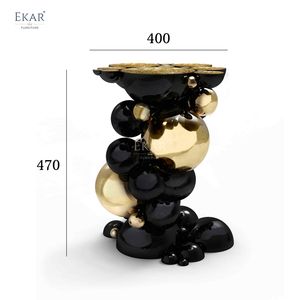 EKAR Ember Luxo Side <span class=keywords><strong>Table</strong></span> <span class=keywords><strong>Sleek</strong></span> <span class=keywords><strong>Console</strong></span> Accent para salas de estar e leitura Nooks - Product Image 4