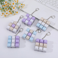 Porte-clés 9 touches avec interrupteurs mécaniques pour clavier, pendentif anti-stress, testeur de commutateurs, pour soulager le stress