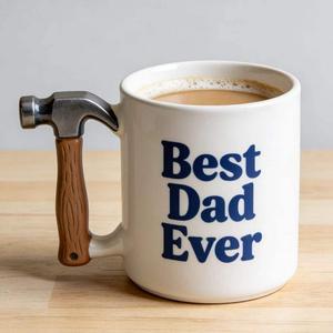 Taza de café de cerámica creativa para <span class=keywords><strong>el</strong></span> Día del Padre con mango de llave inglesa, taza 3D, regalo único de cumpleaños o Navidad para papá o <span class=keywords><strong>abuelo</strong></span>. - Product Image 1