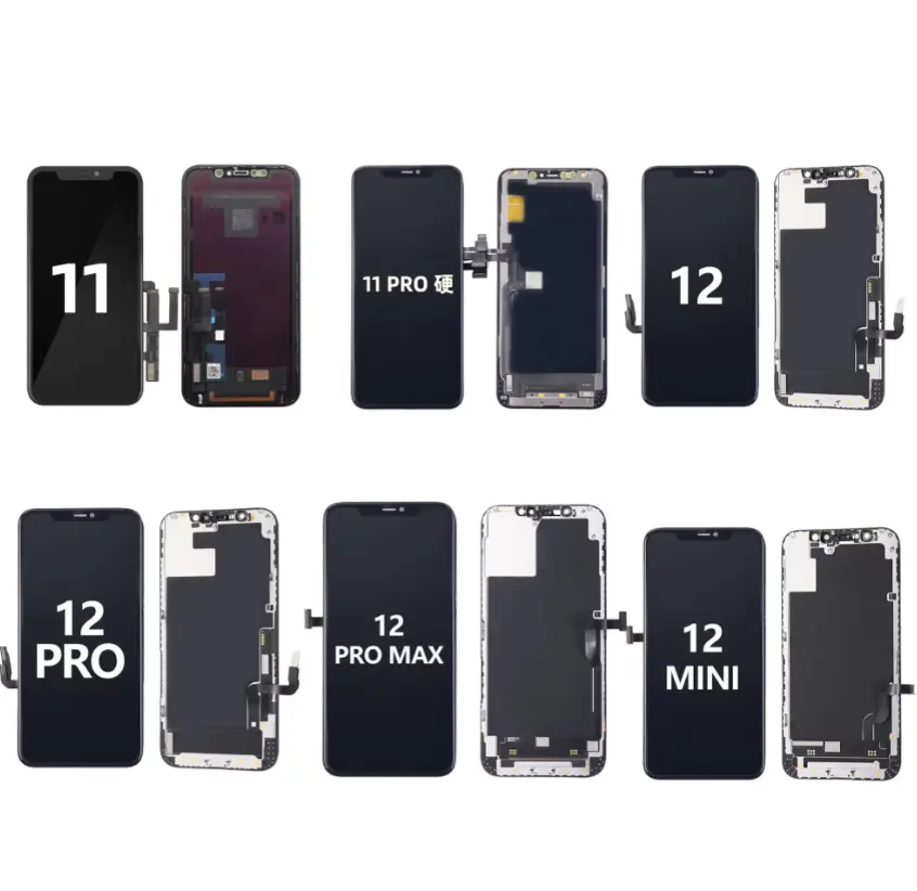 Accessori di fabbrica all'ingrosso del telefono cellulare Lcd di ricambio per Iphone 12 12 12 Pro 12 Pro Max 12 mini schermo Lcd originale