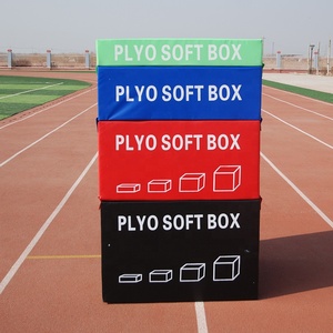 KWO Boîte de saut pliométrique réglable en mousse souple rouge, avec logo personnalisé, pour entraînement de fitness intensif, en EVA robuste, antidérapante et sécurisée, pour tractions et exercices. - Product Image 6