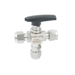 Válvula de Bola de Tres Vías de Acero Inoxidable 316L, Resistente a Alta Presión, para Tuberías de Gas, Conexión Imperial - Product Image 1
