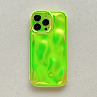 Mode Placage Météorite Motif Fluorescent Laser Téléphone étui pour iphone 11 12 13 14 Pro Max Souple TPU Antichoc Pare-chocs Couverture