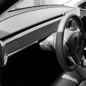 Cubierta Decorativa para el Panel de Instrumentos del Automóvil, Estilo Alcantara, para Tesla Model 3 Y 2017-2024, Tira Decorativa para el Tablero, Accesorios Interiores para el Automóvil - Product Image 2