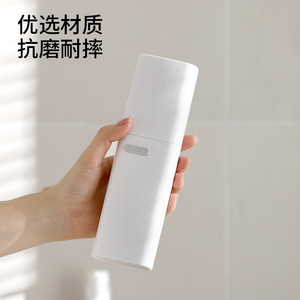 Travel Rinse Cup Portable 101-200ml White Minimalist Toothbrush Holder For Travel Use - Product Image 4
