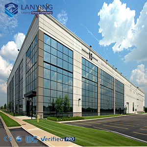 อาคารโครงสร้างเหล็ก อาคารพาณิชย์โครงสร้างเหล็ก อาคารสำนักงานสำเร็จรูปโครงเหล็ก ศูนย์กระจายสินค้าพร้อมหน้าต่างขนาดใหญ่ - Product Image 5