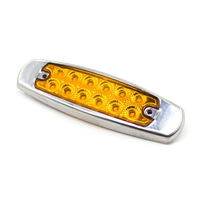 Feu de position latéral 12 LED d'usine, 5 couleurs, 12V 24V, étanche, pour camion, remorque, poids lourd, bus, caravane, pick-up