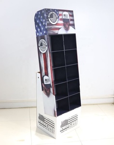 CYJ Customized Cheap Corrugated Cardboard Eco-Friendly Self Assembly Display Unit <strong>for</strong> Supermarket <strong>Storage</strong> Hat Paper Display <strong>Rack</strong> - Product Image 3