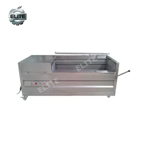 Máquina automática industrial de lavar descascas de batata, equipamento automático para fazer rolo de escova