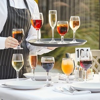 Verres à vin modernes, durables et écologiques en plastique PC transparent, capacité 120 ml, pour usage en restaurant, mariage, fête, marque Goodman