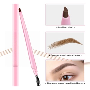 Crayon à sourcils rose personnalisé, végétalien, haute pigmentation, faible MOQ, marque privée, fournisseur de maquillage, waterproof, longue tenue - Product Image 3