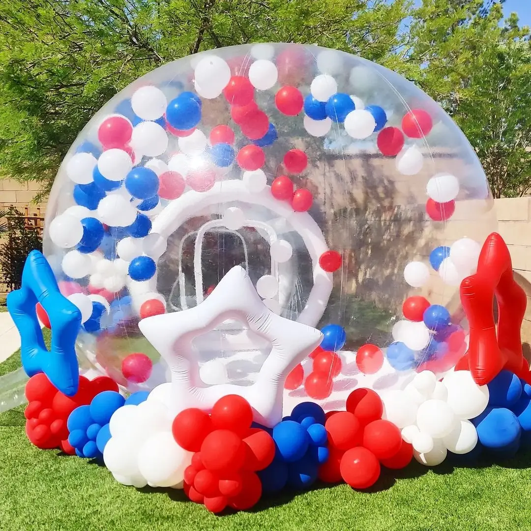 Sinh Nhật ngoài trời tổ chức sự kiện PVC Globe rõ ràng trong suốt rõ ràng Dome Lều đám cưới bên bong bóng Inflatable Lều bong bóng Inflatable nhà