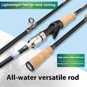 قصبة صيد أسماك طويلة المدى بمقبض مستقيم وسرعة متوسطة لصيد سمك الشبوط والمارلين والباس، مصنوعة من مادة الكربون، قصبة إغراء بقوة صلابة <span class=keywords><strong>M</strong></span> مع مقبض EVA سفلي - Product Image 5