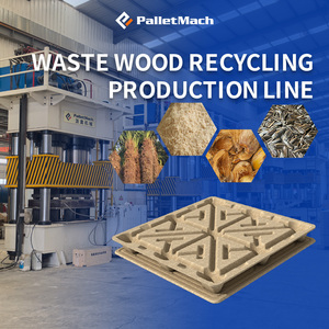 Ligne de production de palettes en bois pressé, machine de moulage de palettes en bois de coco, prix - Product Image 3