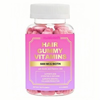 Complément alimentaire multivitaminé 14-en-1 pour cheveux, peau et ongles, marque privée OEM, 5000 mcg de biotine, gommes vitaminées pour la croissance des cheveux