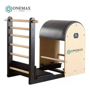 Onemax reformador de barril, escada para pilates, venda, exercícios de cadeira de pilates, pilates