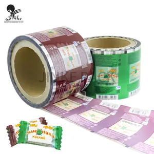 Automatische Verpakking Op Maat Bedrukt Snoep/Lolly Wrapper Food Grade Warmteafdichting Bopp Verpakkingsfolie