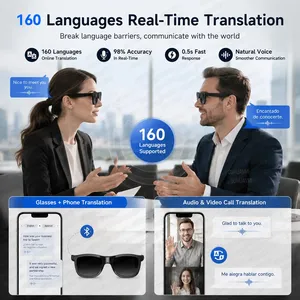M01SPro Smart Audio Glasses AI Translation <b>Bluetooth</b> Call Touch Color Change Lens Sunglasses Dual <b>Mic</b> ENC Noise Reduction IP65 - Product Image 5