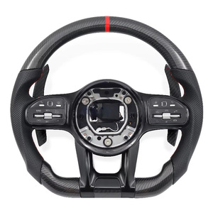 Volant en fibre de carbone à 3 branches X253 213 Classe 176ml C G63 S C200 C300 pour S205 GLC GLA <span class=keywords><strong>GTS</strong></span> E210 CLS GLE211 W205 E350 - Product Image 6