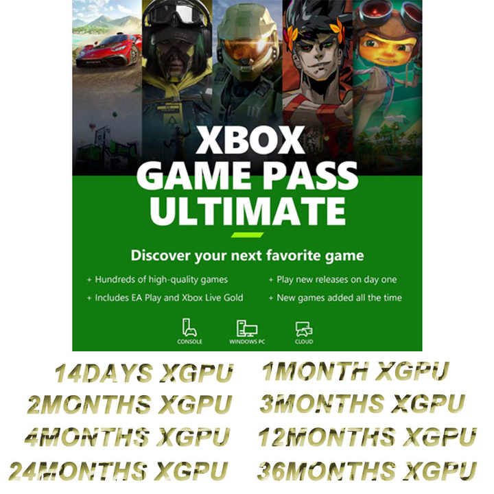 Códigos de tarjeta de regalo de 2 meses Xbox Game Pass Ultimate ...