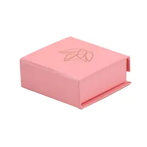 Индивидуальная упаковочная коробка розовая подарочная коробка картонная Магнитная Милая косметика для малого бизнеса жесткие коробки