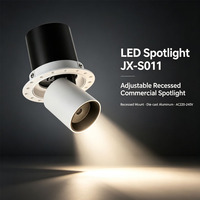 Spot LED encastrable orientable anti-éblouissement 90mm 115mm 12W 25W Ra90 IP20 moderne extensible pour intérieur