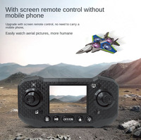 AiJH Avion Rc 2.4G avec double caméra Jet EPP Foam Flip Altitude Hold Headless Mode Flying LCD Remote Control Plane Toys