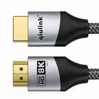 Qiulink 8K HDMI-Kabel 2.1 48Gbps Ultra-High-Speed HDMI-Kabel 8K 60Hz 4K 120Hz HDR EARC Kompatibel mit PS5 Xbox