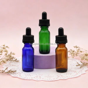 Bouteilles en verre pharmaceutique de Boston de haute qualité, ambre, bleu, vert, transparent, givré, 0,5 oz (15 ml) - Product Image 5