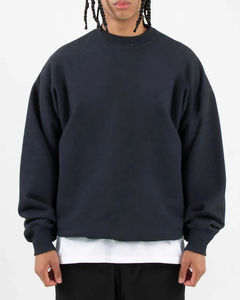 สเวตเชิ้ตผู้ชายแบบเรียบๆคุณภาพสูงคอกลมทรงหลวมปักลายใส่ได้ทั้งชายและหญิง - Product Image 5