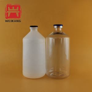 중국산 고무 캡이 있는 500mL 플라스틱 약국용 백신 주사병 - Product Image 2